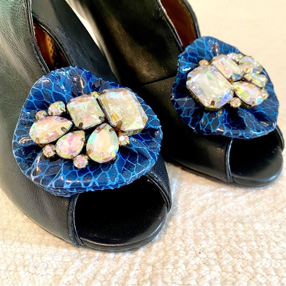 Poetic License A Girls Dream Black Bootie Heels Womens US8.5 EU39.5 - Picture 6 of 16